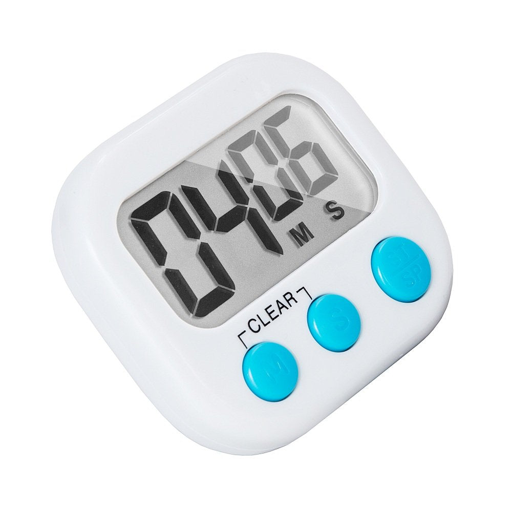 6 Pack Small Digital Kitchen Timer Magnetic Back And On/Off Switch,Minute Second Count Up Countdown (Multicolored)